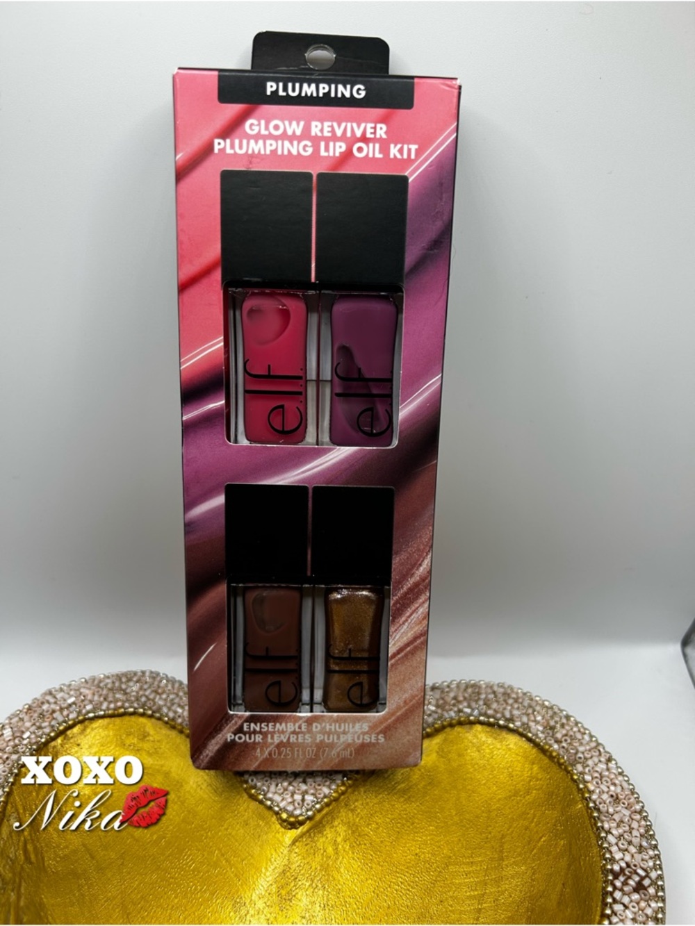 ELF Plumping Glow Reviver Lip Oil Kit - 4 Pieces